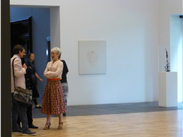 A glimpse of the Whitworth Art Gallery Director, Dr Maria Balshaw, during the Williamson Friends' visit.
